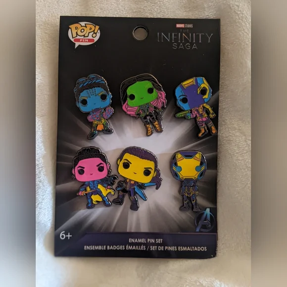 Sealed Infinity Saga enamel pin set from POP pin - Picture 2 of 4